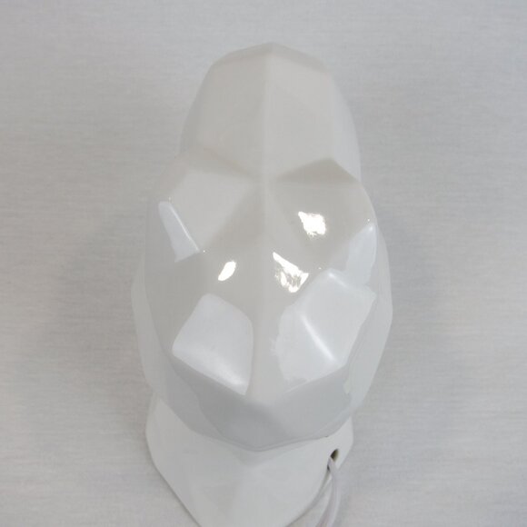 Dinosaur Head 7” Tall Night Light White Ceramic T-Rex Tyrannosaurus - Picture 8 of 11